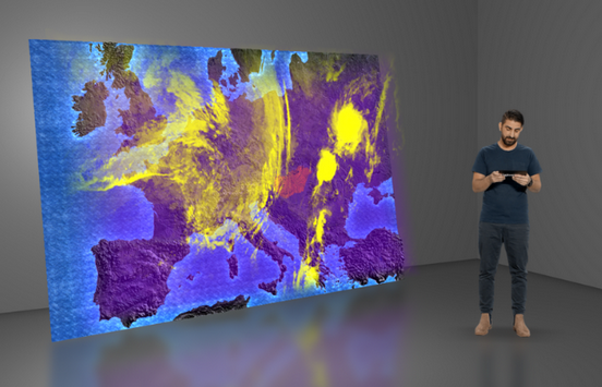 Aximmetry's Meteo plugin forecast example 33